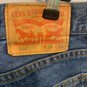 Mens Levi’s 550 jeans 34x34